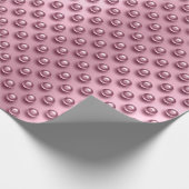 Polka Dots Rose Gold Blush Pearls Pink Mauve Geschenkpapier (Ecke)