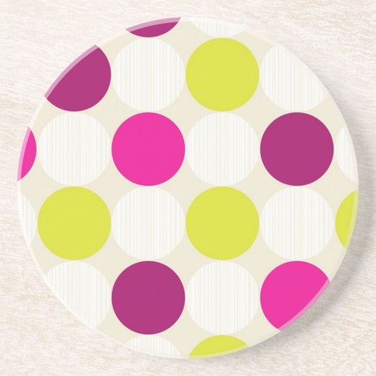 Polka Dots Sandstone Untersetzer (Vorne)