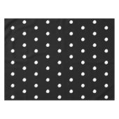 Polka dots Schwarz-Weiß elegante fette Muster Tischdecke (Vorderseite (Horizontal))