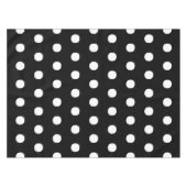 Polka dots Schwarz-Weiß elegante große kühn Tischdecke (Vorderseite (Horizontal))