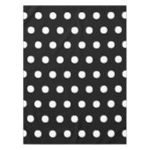 Polka dots Schwarz-Weiß elegante große kühn Tischdecke (Vorderseite)