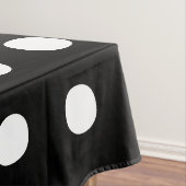 Polka dots Schwarz-Weiß elegante große kühn Tischdecke (Beispiel)