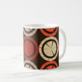 Polka dots seamless pattern. Mosaic of ethnic figu Kaffeetasse (VorderseiteRechts)