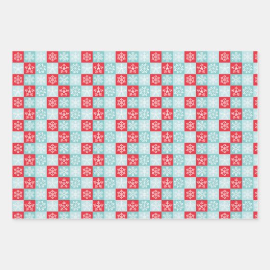 Polka Dots & Snowflakes Geschenkpapier Set (Vorderseite 2)