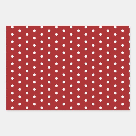 Polka Dots & Snowflakes Geschenkpapier Set (Vorderseite)