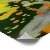 Polka-dots-Sonnenblume Poster (Ecke)