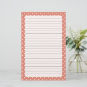 Polka Dots Stationery Briefpapier (Stehend Vorderseite)