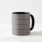 polka dots stripes geometric shapes pattern art tasse (VorderseiteRechts)