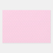 Polka Dots Three Pinks Wrapping Paper Sheets Geschenkpapier Set (Vorderseite 2)