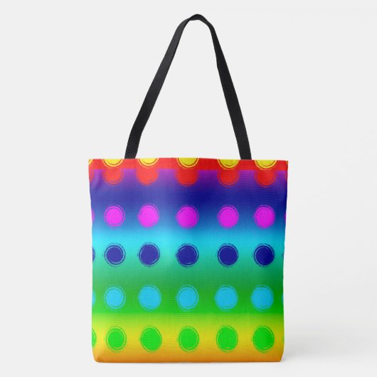 Polka Dots Tote Bag Tasche (Vorderseite)