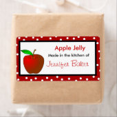 Polka Dots und Apple Food Labels (Insitu)