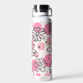 Polka Dots und Blumenkohl Trinkflasche (Rückseite)