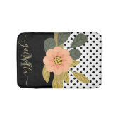 Polka Dots und Floral Badematte (Vorderseite)