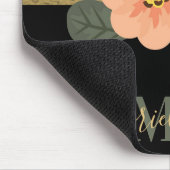 Polka Dots und Floral Mousepad (Ecke)