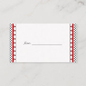 Polka Dots und Niedliche Ladybugs Diaper Raffle Begleitkarte (Rückseite)