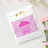 Polka Dots und Pink Cupcake Geschenktütchen (Versiegelt)