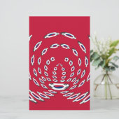 Polka Dots unter südkoreanischer Flagge: Eine Dreh Briefpapier (Stehend Vorderseite)