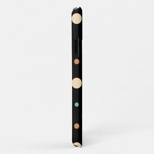 Polka Dots - Verschiedene Größen schwarz - Blende  Case-Mate iPhone Hülle (Hinten/Rechts)
