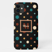Polka Dots - Verschiedene Größen schwarz - Blende  Case-Mate iPhone Hülle (Rückseite)