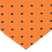 Polka Dots w Black and Orange Halloween Kurzer Tischläufer (Ecke)