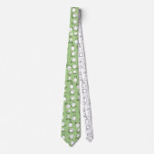 Polka dots w/cats doodle krawatte (Vorderseite)