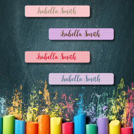 Polka Dots wasserdichte Kinderkleidung Etiketten