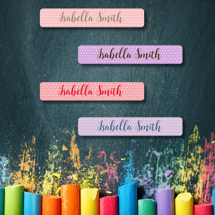 Polka Dots wasserdichte Kinderkleidung Etiketten