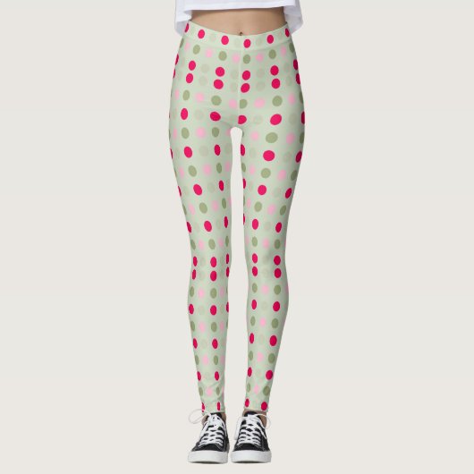 Polka Dots Women's Leggings (Vorderseite)