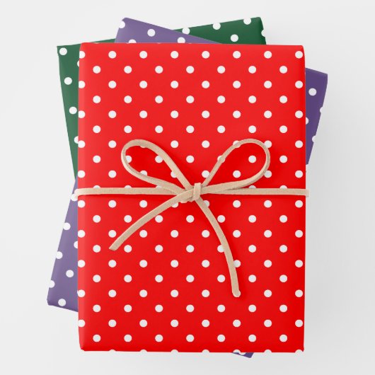 Polka Dots Wrapping Paper Set Geschenkpapier Set (Beispiel)