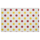 Polka Dotted Fabric/Burgundy & Yellow Stoff (Fat Quarter (45,7 x 55,9 cm))