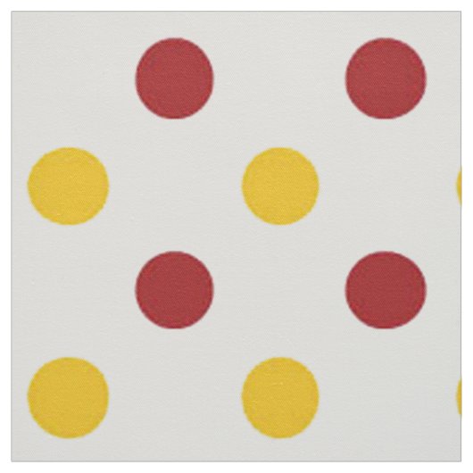 Polka Dotted Fabric/Burgundy & Yellow Stoff (Muster)