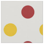 Polka Dotted Fabric/Burgundy & Yellow Stoff (Nahaufnahme)