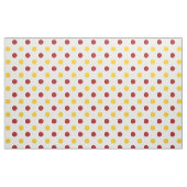 Polka Dotted Fabric/Burgundy & Yellow Stoff (Yard (91,4 cm))