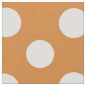 Polka Dotted Fabric/Orange Stoff (Nahaufnahme)