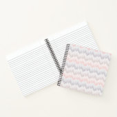 Polka Dotted Mountain Peak Pattern Notizblock (Innenseite)