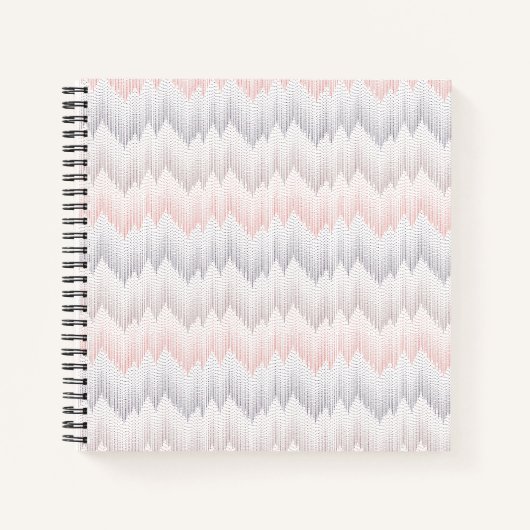 Polka Dotted Mountain Peak Pattern Notizblock (Vorderseite)