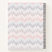 Polka Dotted Mountain Peak Pattern Notizblock (Rückseite)