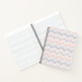 Polka Dotted Mountain Peak Pattern Notizblock (Innenseite)