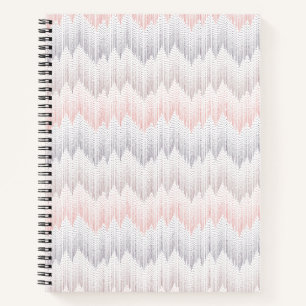 Polka Dotted Mountain Peak Pattern Notizblock