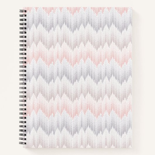 Polka Dotted Mountain Peak Pattern Notizblock (Vorderseite)