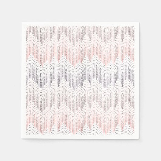 Polka Dotted Mountain Peak Pattern Serviette (Vorderseite)