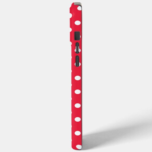 Polka Dotted Red Case-Mate iPhone Hülle (Rückseite / Links)
