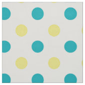 Polka Dotter Stoff/Aquamarin & gelb Stoff (Muster)