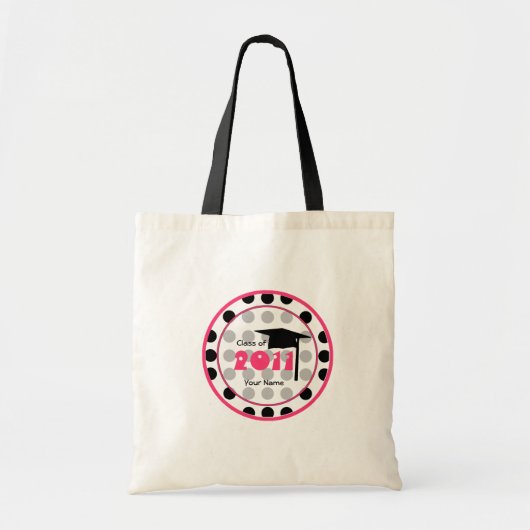 Polka-Dotty Abschluss-Tasche - Clas von 2011 Tragetasche (Vorne)