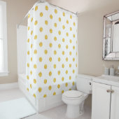 Polka Gold Glitzer Dots Texture Duschvorhang (Beispiel)