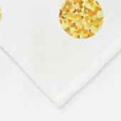 Polka Gold Glitzer Dots Texture Fleecedecke (Ecke)