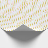 Polka Gold Glitzer Dots Texture Geschenkpapier (Ecke)