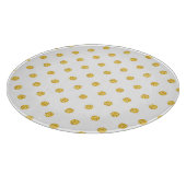 Polka Gold Glitzer Dots Texture Schneidebrett (Ecke)
