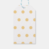 Polka Gold Silvester Party Geschenkanhänger (Rückseite)