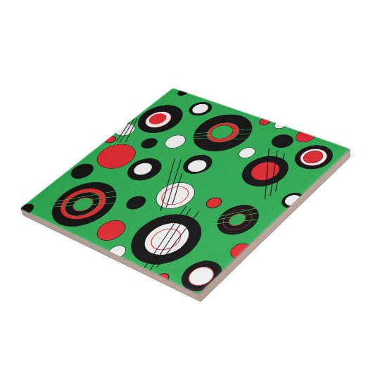 Polka Green Fliese (Seite)